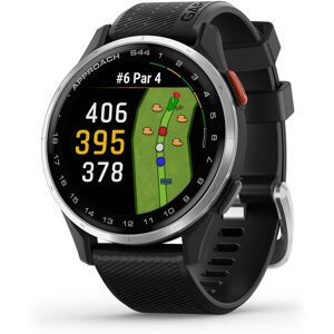Garmin - Approach S44 GPS Smartwatch 43mm Anodized Aluminum - Silver Aluminum Bezel with Black Silicone Band - (2025) Garmin - Approach S44 GPS Smartwatch 43mm Anodized Aluminum - Silver Aluminum Bezel with Black Silicone Band - (2025)