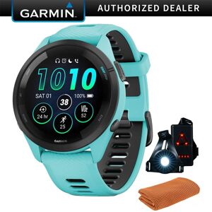 Garmin - Forerunner 265 GPS Smartwatch, Aqua/Black w/ Accessories Bundle - Black/Aqua - (2023) Garmin - Forerunner 265 GPS Smartwatch, Aqua/Black w/ Accessories Bundle - Black/Aqua - (2023)