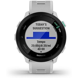 Garmin - Forerunner 55 GPS Smartwatch 42mm Fiber-Reinforced Polymer - Whitestone - (2021) Garmin - Forerunner 55 GPS Smartwatch 42mm Fiber-Reinforced Polymer - Whitestone - (2021)
