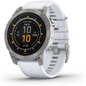 Garmin - epix Pro (Gen 2) Sapphire Edition 47mm Fiber-Reinforced Polymer - Titanium with Whitestone Band - (2024) Garmin - epix Pro (Gen 2) Sapphire Edition 47mm Fiber-Reinforced Polymer - Titanium with Whitestone Band - (2024)