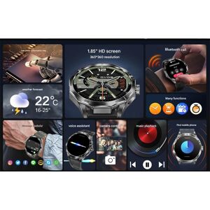SKRAN - 1.85" HD Screen Smart Watch with Heart Rate Monitor - Bluetooth Calling, Voice Assistant, Sports Watch -Three-link - Black - (2026) SKRAN - 1.85" HD Screen Smart Watch with Heart Rate Monitor - Bluetooth Calling, Voice Assistant, Sports Watch -Three-link - Black - (2026)