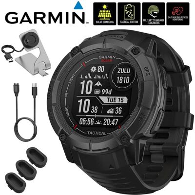 Garmin - Instinct 2X Solar Rugged GPS Smartwatch, Tactical Edition + Accessories Bundle - Black - (2023) Garmin - Instinct 2X Solar Rugged GPS Smartwatch, Tactical Edition + Accessories Bundle - Black - (2023)