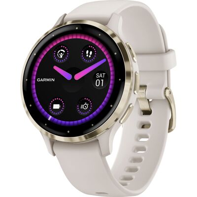 Garmin - Venu 3S GPS Smartwatch 41 mm Fiber-reinforced polymer - Stainless Steel and Ivory - (2023) Garmin - Venu 3S GPS Smartwatch 41 mm Fiber-reinforced polymer - Stainless Steel and Ivory - (2023)