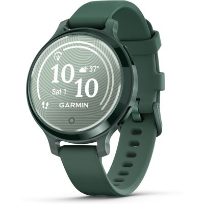 Garmin - Lily 2 Active GPS Smartwatch 33 mm Anodized Aluminum - Jasper Green with Jasper Green Silicone Band - (2024) Garmin - Lily 2 Active GPS Smartwatch 33 mm Anodized Aluminum - Jasper Green with Jasper Green Silicone Band - (2024)