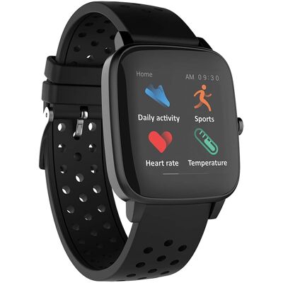 Supersonic - Smartwatch 1.4" Color Touch Screen, Bluetooth, Heart Rate/Blood Pressure/Blood Oxygen/Sports Tracking/Waterproof - Black - (2020) Supersonic - Smartwatch 1.4" Color Touch Screen, Bluetooth, Heart Rate/Blood Pressure/Blood Oxygen/Sports Tracking/Waterproof - Black - (2020)