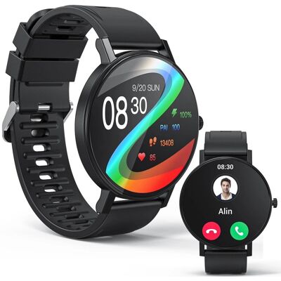 Bundle - VILINICE - Smart Watch 1.43 Inch AMOLED Touch Screen IP68 Waterproof Fitness Tracker Bluetooth Call - Black - (2025) Bundle - VILINICE - Smart Watch 1.43 Inch AMOLED Touch Screen IP68 Waterproof Fitness Tracker Bluetooth Call - Black - (2025)