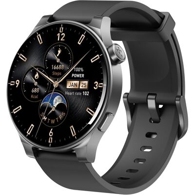 TOZO - S5 Smartwatch, 1.43" AMOLED Screen, 10-Day Battery, 100+ Sport Mode, Health Tracker, Calls/Text, Waterproof, iOS/Android - Black - (2026) TOZO - S5 Smartwatch, 1.43" AMOLED Screen, 10-Day Battery, 100+ Sport Mode, Health Tracker, Calls/Text, Waterproof, iOS/Android - Black - (2026)