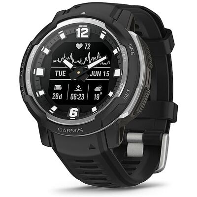 Garmin - Instinct Crossover 45mm Smartwatch Fiber-reinforced Polymer - Black - (2022) Garmin - Instinct Crossover 45mm Smartwatch Fiber-reinforced Polymer - Black - (2022)