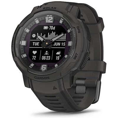 Garmin - Instinct Crossover Solar 45mm Smartwatch Fiber-reinforced Polymer - Graphite - (2022) Garmin - Instinct Crossover Solar 45mm Smartwatch Fiber-reinforced Polymer - Graphite - (2022)