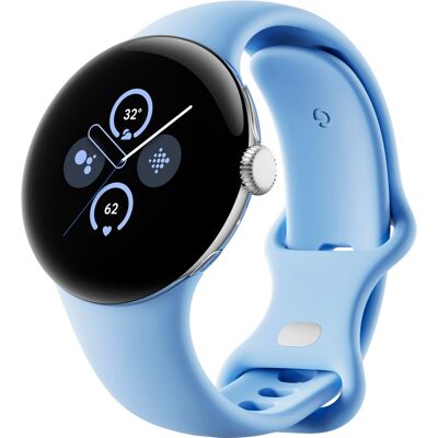 Google - Pixel Watch 2 Polished Silver Smartwatch with Bay Active Band Wi-Fi - Polished Silver - (2017) Google - Pixel Watch 2 Polished Silver Smartwatch with Bay Active Band Wi-Fi - Polished Silver - (2017)