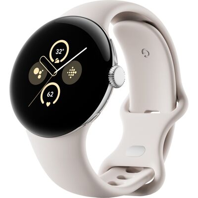 Google - Pixel Watch 2 Polished Silver Aluminum Case Smartwatch with Porcelain Active Band Wi-Fi - Polished Silver - (2017) Google - Pixel Watch 2 Polished Silver Aluminum Case Smartwatch with Porcelain Active Band Wi-Fi - Polished Silver - (2017)