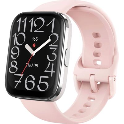 Amazfit - Bip 5 Unity Smartwatch 46mm Polycarbonate Plastic - Pink - (2024) Amazfit - Bip 5 Unity Smartwatch 46mm Polycarbonate Plastic - Pink - (2024)