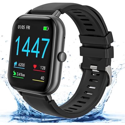 VILINICE - Smartwatch Fitness Tracker IP68 Waterproof 100+ Sports Bluetooth Call Android iPhone - Black - (2025) VILINICE - Smartwatch Fitness Tracker IP68 Waterproof 100+ Sports Bluetooth Call Android iPhone - Black - (2025)