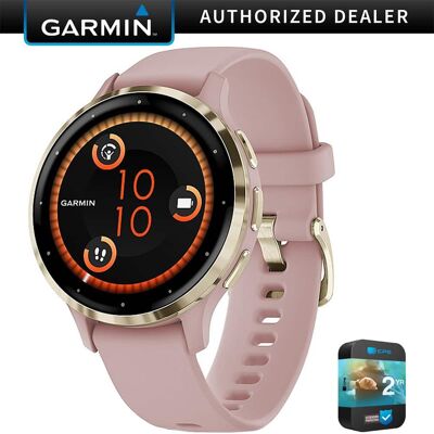 Bundle - Garmin - Venu 3S GPS Smartwatch 41mm + 2-Year Extended Warranty Protection - Soft Gold Stainless Steel Bezel w/ Dust Rose Band - (2023) Bundle - Garmin - Venu 3S GPS Smartwatch 41mm + 2-Year Extended Warranty Protection - Soft Gold Stainless Steel Bezel w/ Dust Rose Band - (2023)