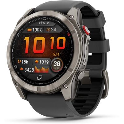 Garmin - fēnix 8 Pro AMOLED Sapphire GPS Smartwatch 51mm Fiber-reinforced polymer - Titanium - (2025) Garmin - fēnix 8 Pro AMOLED Sapphire GPS Smartwatch 51mm Fiber-reinforced polymer - Titanium - (2025)
