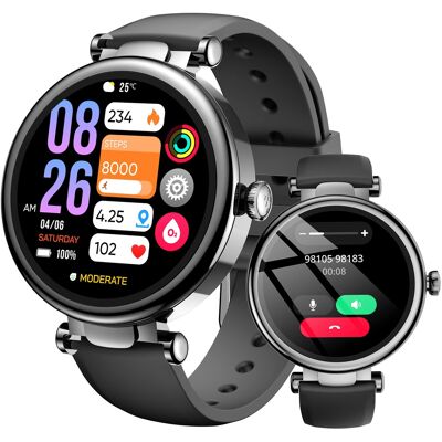 TOZO - Smartwatch for Men Women,AMOLED Screen,10-Day Battery,100+ Sport Mode,Health Tracker,Calls/Text,Waterproof,iOS/Android - Black - (2026) TOZO - Smartwatch for Men Women,AMOLED Screen,10-Day Battery,100+ Sport Mode,Health Tracker,Calls/Text,Waterproof,iOS/Android - Black - (2026)