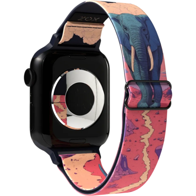 ZOX - Right Here, Right Now Elephant NFC Smartwatch Band, 38/40/41mm - Pink ZOX - Right Here, Right Now Elephant NFC Smartwatch Band, 38/40/41mm - Pink