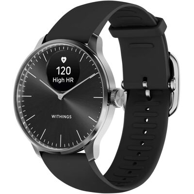 Withings - ScanWatch Light - Daily Health Hybrid Smartwatch - 37mm - Black/Silver Withings - ScanWatch Light - Daily Health Hybrid Smartwatch - 37mm - Black/Silver