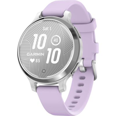 Garmin - Lily 2 Active GPS Smartwatch 33 mm Anodized Aluminum - Silver with Purple Jasmine Silicone Band - (2024) Garmin - Lily 2 Active GPS Smartwatch 33 mm Anodized Aluminum - Silver with Purple Jasmine Silicone Band - (2024)