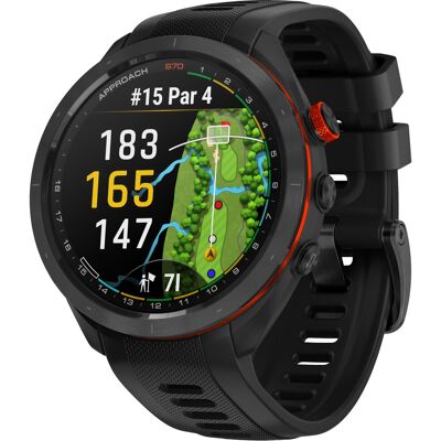 Garmin - Approach S70 GPS Smartwatch 47mm Ceramic - Black Ceramic Bezel with Black Silicone Band - (2023) Garmin - Approach S70 GPS Smartwatch 47mm Ceramic - Black Ceramic Bezel with Black Silicone Band - (2023)