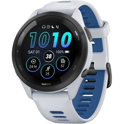 Garmin - Forerunner 265 GPS Smartwatch 46 mm Fiber-reinforced polymer - Black/Whitestone - (2023) Garmin - Forerunner 265 GPS Smartwatch 46 mm Fiber-reinforced polymer - Black/Whitestone - (2023)