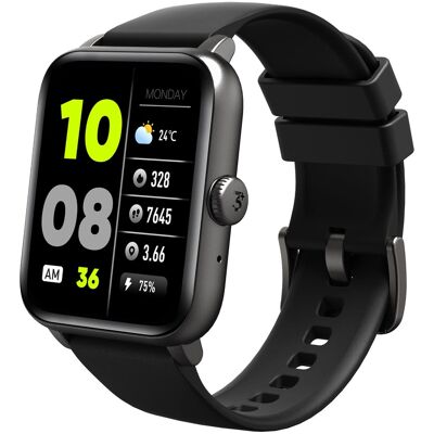 3Plus - Vibe Fit Smartwatch, 1.83" Touch Screen, Bluetooth, Heart Rate, Blood Oxygen, 50+ Workouts, IP68 Water Resistant - Black - (2022) 3Plus - Vibe Fit Smartwatch, 1.83" Touch Screen, Bluetooth, Heart Rate, Blood Oxygen, 50+ Workouts, IP68 Water Resistant - Black - (2022)