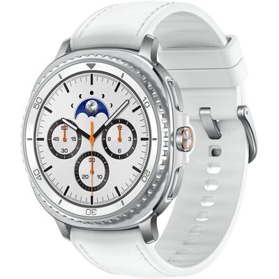 Samsung - Galaxy Watch8 Classic Stainless Steel Smartwatch 46mm LTE - White - (2025) Samsung - Galaxy Watch8 Classic Stainless Steel Smartwatch 46mm LTE - White - (2025)