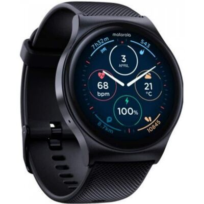 Motorola - Moto 120 Bluetooth Smartwatch with AMOLED Display - Black - (2025) Motorola - Moto 120 Bluetooth Smartwatch with AMOLED Display - Black - (2025)