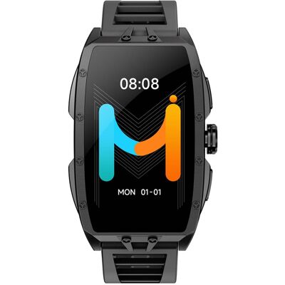 IMIKI - MB1 Smartwatch with Fitness Tracker, 1.64” AMOLED Display, 1ATM Waterproof, Sleep Monitor, Bluetooth Calls - Black - (2025) IMIKI - MB1 Smartwatch with Fitness Tracker, 1.64” AMOLED Display, 1ATM Waterproof, Sleep Monitor, Bluetooth Calls - Black - (2025)