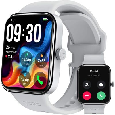 TOZO - S4 Smartwatch for Men Women,1.78" AMOLED Screen,Health Tracker,7-Day Battery,100+ Sport Mode,Call/Answer,iOS/Android - Gray - (2026) TOZO - S4 Smartwatch for Men Women,1.78" AMOLED Screen,Health Tracker,7-Day Battery,100+ Sport Mode,Call/Answer,iOS/Android - Gray - (2026)