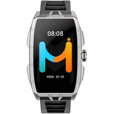 IMIKI - MB1 Smartwatch with Fitness Tracker, 1.64” AMOLED Display, 1ATM Waterproof, Bluetooth Calls, Sleep Monitor - Silver - (2025) IMIKI - MB1 Smartwatch with Fitness Tracker, 1.64” AMOLED Display, 1ATM Waterproof, Bluetooth Calls, Sleep Monitor - Silver - (2025)