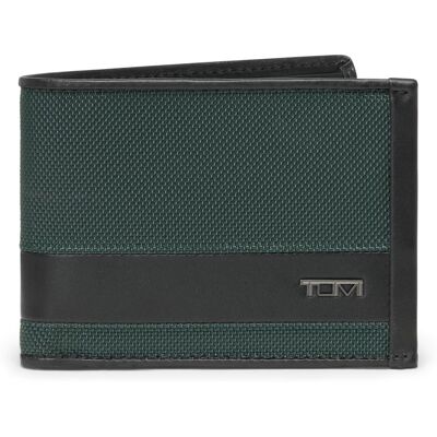 TUMI - Alpha Double Billfold Wallet - Deep Pine TUMI - Alpha Double Billfold Wallet - Deep Pine