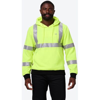 Mobile Warming - Men's HI-VIZ Heated Pullover Hoodie - HI-VIS Mobile Warming - Men's HI-VIZ Heated Pullover Hoodie - HI-VIS