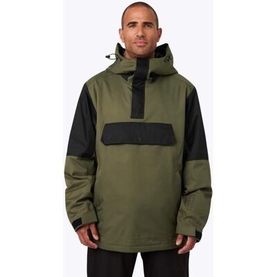 Mobile Warming - Men's Denali Anorak Heated 1/4 Zip Hoodie - Olive Mobile Warming - Men's Denali Anorak Heated 1/4 Zip Hoodie - Olive