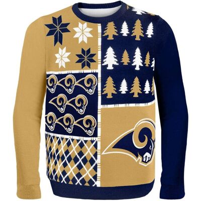 Forever Collectibles - St. Louis Rams Busy Block NFL Ugly Sweater X-Large - Blue Forever Collectibles - St. Louis Rams Busy Block NFL Ugly Sweater X-Large - Blue