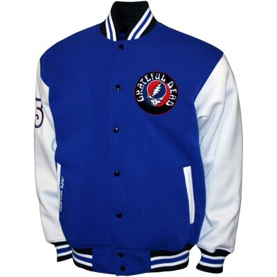 PopMarket - Grateful Dead - Grateful Dead - Steal Your Face - Varsity Fleece Jacket - 2XL Blue M2451GFDA5 - APPAREL - Multicolor PopMarket - Grateful Dead - Grateful Dead - Steal Your Face - Varsity Fleece Jacket - 2XL Blue M2451GFDA5 - APPAREL - Multicolor