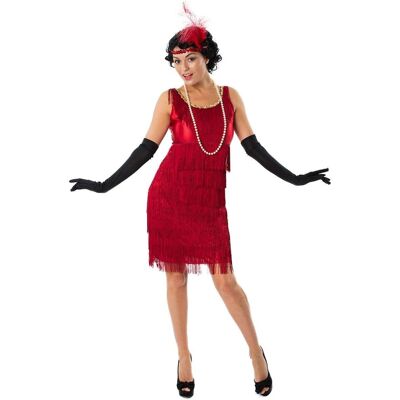 Busy Bee - 1920s Flapper Women's Costume Dress - Medium - Red Busy Bee - 1920s Flapper Women's Costume Dress - Medium - Red