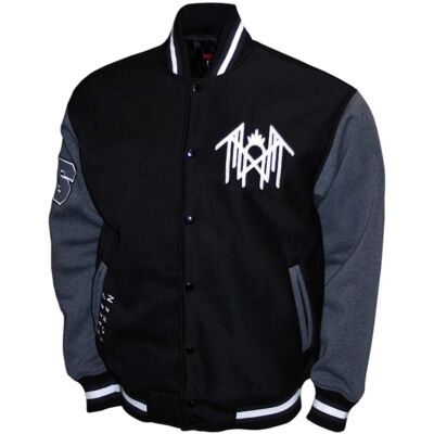 PopMarket - Sleep Token - Sleep Token - Logo Symbol - Varsity Fleece Jacket - 2XL Black/Ash M2451STA5 - APPAREL - Multicolor PopMarket - Sleep Token - Sleep Token - Logo Symbol - Varsity Fleece Jacket - 2XL Black/Ash M2451STA5 - APPAREL - Multicolor