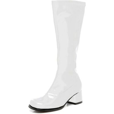 Ellie Shoes - 1.75" Heel Children's Gogo Boot X-Small - White Ellie Shoes - 1.75" Heel Children's Gogo Boot X-Small - White