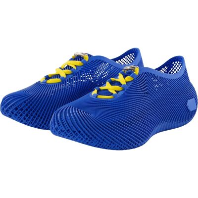 Nexbie - Aeroraise 3D Printed Sneakers - Best Buy 60th Anniversary - Blue Nexbie - Aeroraise 3D Printed Sneakers - Best Buy 60th Anniversary - Blue