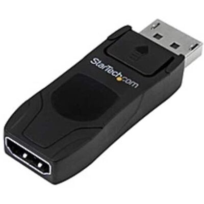 Startech - .com DisplayPort to HDMI Converter - Passive DP to HDMI Adapter - 4K - 1 Pack - 1 x DisplayPort Male Digital Audio/Video - Black Startech - .com DisplayPort to HDMI Converter - Passive DP to HDMI Adapter - 4K - 1 Pack - 1 x DisplayPort Male Digital Audio/Video - Black