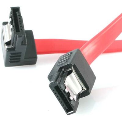 Startech - 18in Latching SATA to Right Angle SATA Serial ATA Cable Startech - 18in Latching SATA to Right Angle SATA Serial ATA Cable