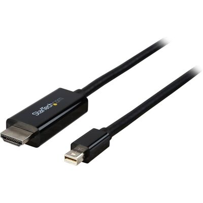 StarTech.com - MDP2HDMM2MB Mini DP to HDMI Cable - 6 ft, 4K Ultra HD, mDP to HDMI Adapter (M/M) StarTech.com - MDP2HDMM2MB Mini DP to HDMI Cable - 6 ft, 4K Ultra HD, mDP to HDMI Adapter (M/M)