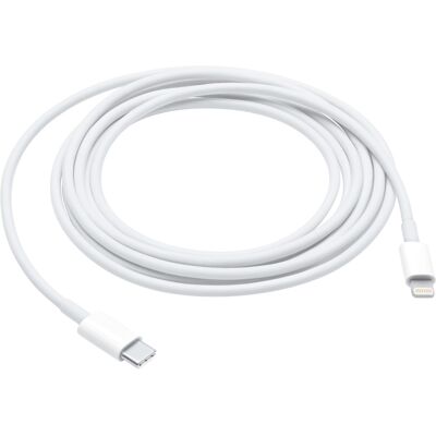 Apple - 6.6' (2M) USB Type C-to-Lightning Charging Cable - White Apple - 6.6' (2M) USB Type C-to-Lightning Charging Cable - White