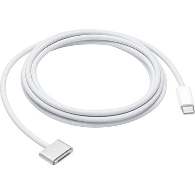 Apple - 6.6' (2M) USB-C to MagSafe 3 Charging Cable for MacBook Pro - White Apple - 6.6' (2M) USB-C to MagSafe 3 Charging Cable for MacBook Pro - White