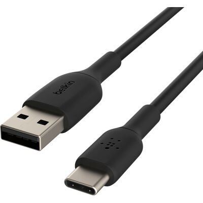Belkin - BOOST↑CHARGE USB-C to USB-A Cable 6.6ft for iPhone, Samsung, Google Pixel, iPad Pro, Nintendo Switch 2 & More - Black Belkin - BOOST↑CHARGE USB-C to USB-A Cable 6.6ft for iPhone, Samsung, Google Pixel, iPad Pro, Nintendo Switch 2 & More - Black