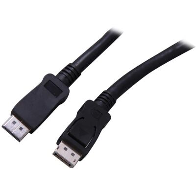 StarTech.com - DISPLPORT50L 50ft Black DisplayPort M/M Cable with Latches StarTech.com - DISPLPORT50L 50ft Black DisplayPort M/M Cable with Latches