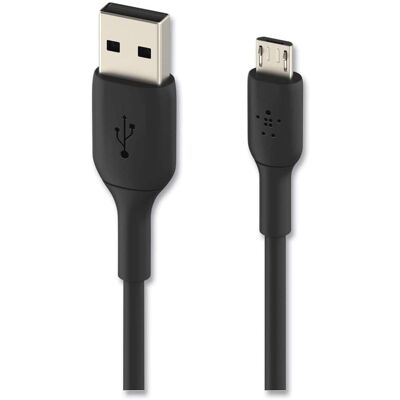 Belkin - CAB005BT1MBK 3.3 ft. BOOST CHARGE USB-A to Micro USB ChargeSync Cable - Black Belkin - CAB005BT1MBK 3.3 ft. BOOST CHARGE USB-A to Micro USB ChargeSync Cable - Black