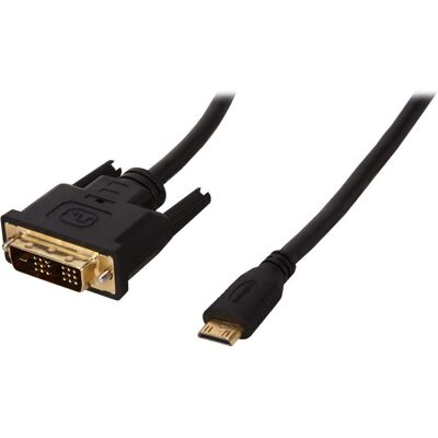 StarTech.com - HDCDVIMM2M 6.5 ft. Black Mini HDMI (19 pin) to DVI-D (19 pin) Cable Male to Male StarTech.com - HDCDVIMM2M 6.5 ft. Black Mini HDMI (19 pin) to DVI-D (19 pin) Cable Male to Male