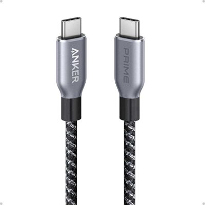Anker - Prime USB C to USB C Cable - Black Anker - Prime USB C to USB C Cable - Black